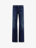 Gucci Men Blue Denim Jeans With Nastro Web Profiles