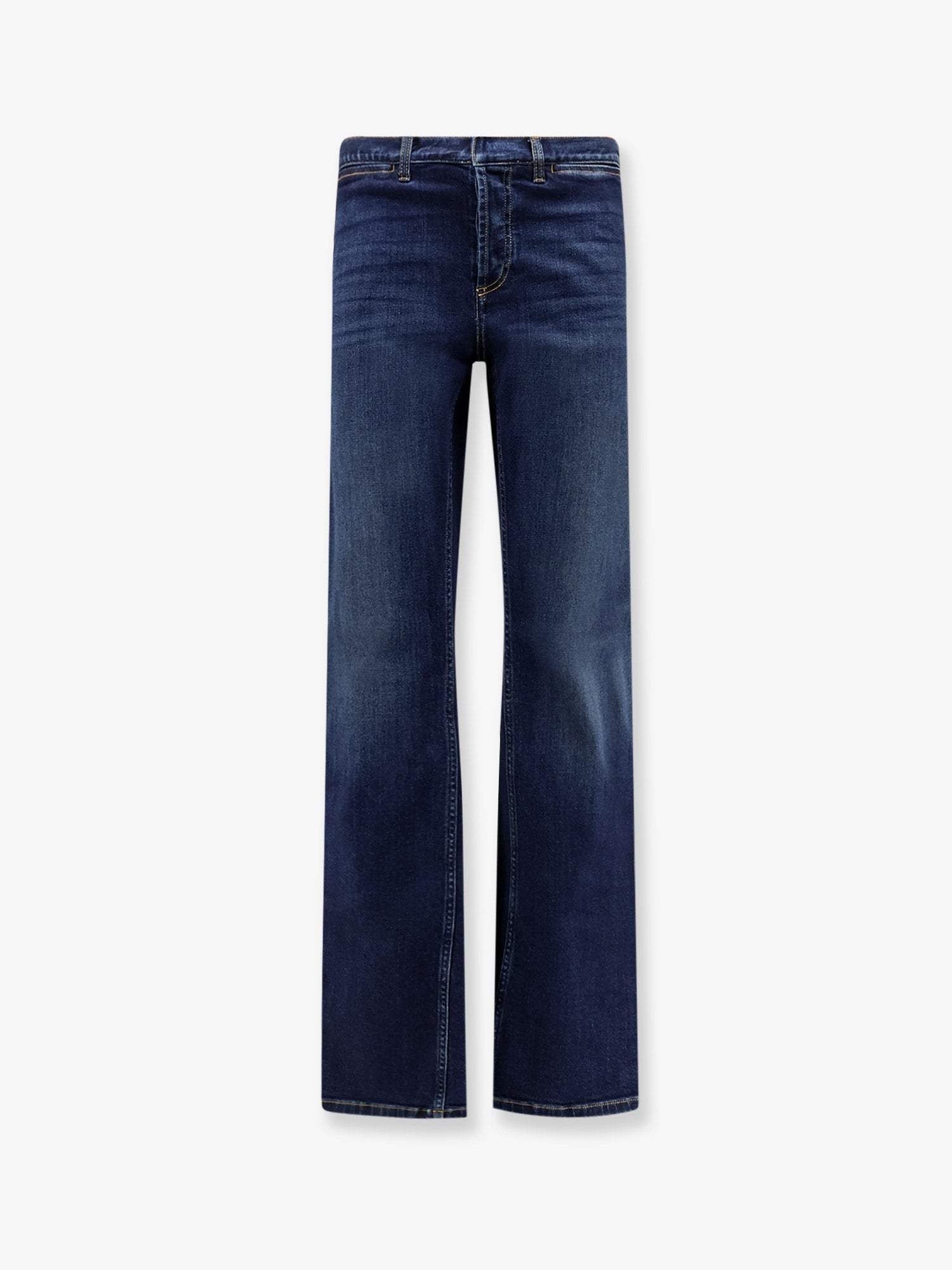 Gucci Men Blue Denim Jeans With Nastro Web Profiles