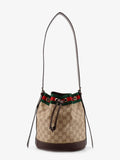 Gucci Women Gucci Venice Gg Fabric Bucket Bag