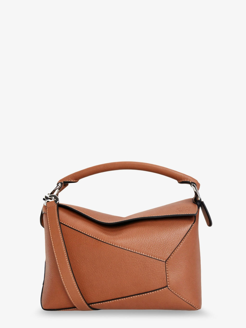 Loewe Women Puzzle Edge Leather Handbag With Engraved Anagram Logo