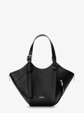 Loewe Women Hammock Flip Leather Handbag With Front Lettering Logo
