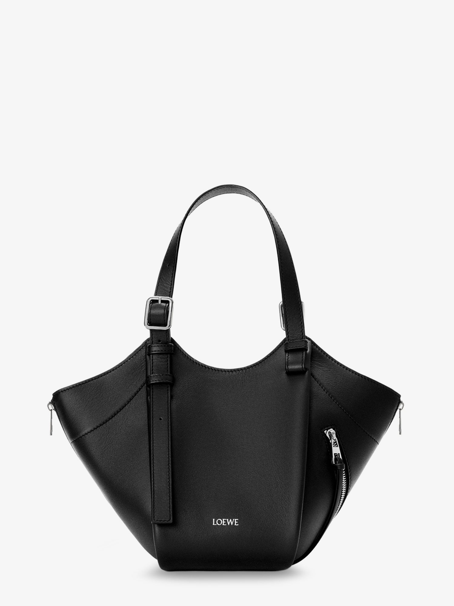 Loewe Women Hammock Flip Leather Handbag With Front Lettering Logo