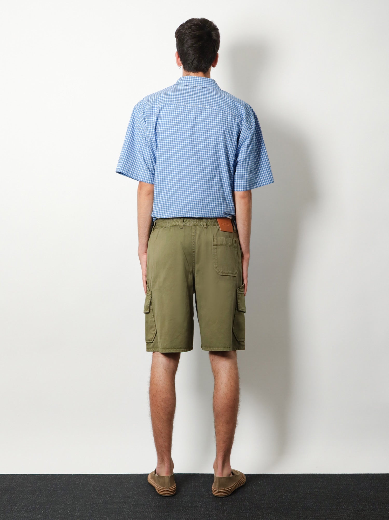 Loewe Men Paulas Ibiza Cotton Cargo Bermuda Shorts