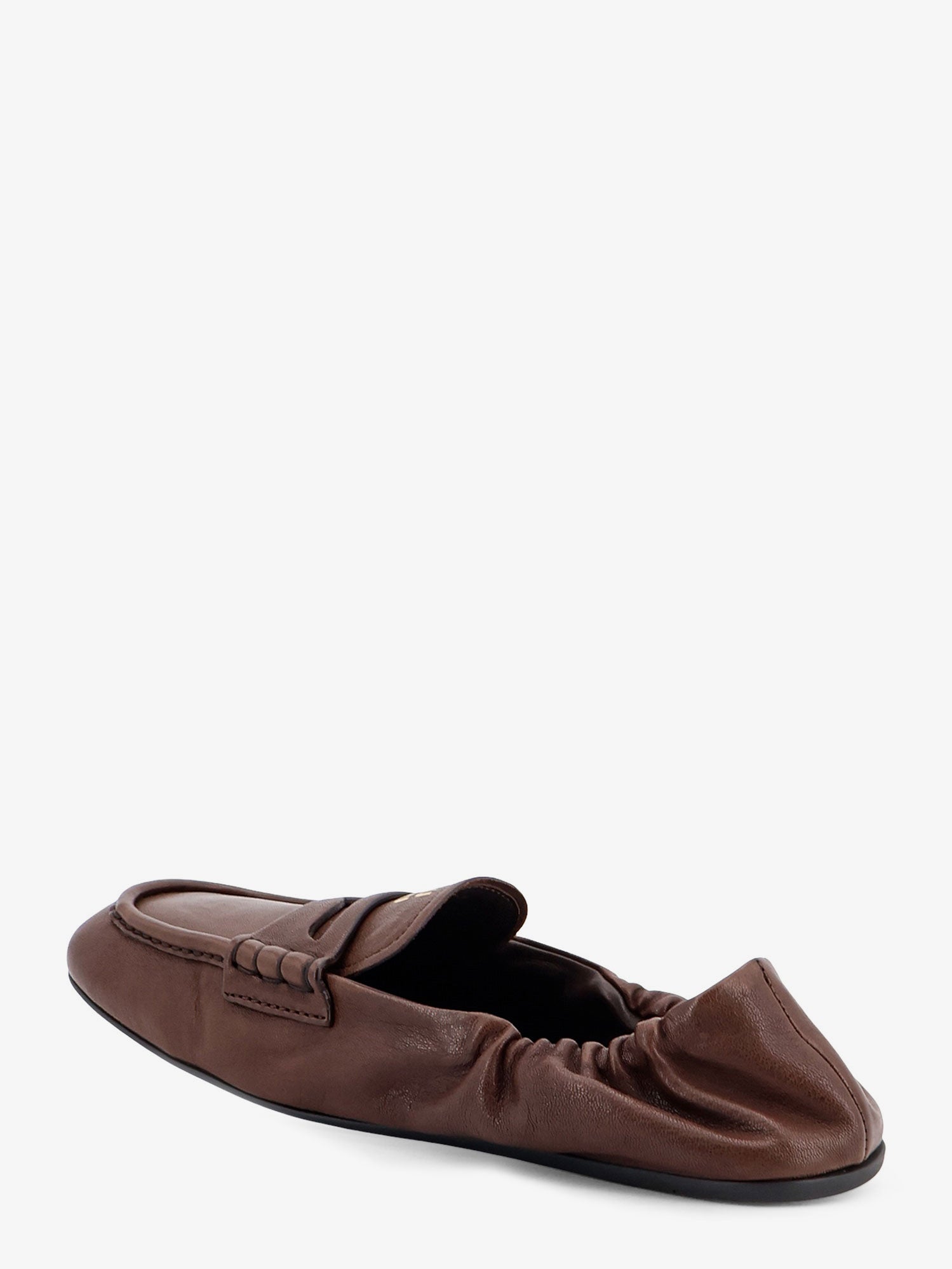 Miu Miu Women Ruches Leather Loafers