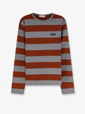 Miu Miu Women Cotton T-Shirt With Striped Pattern