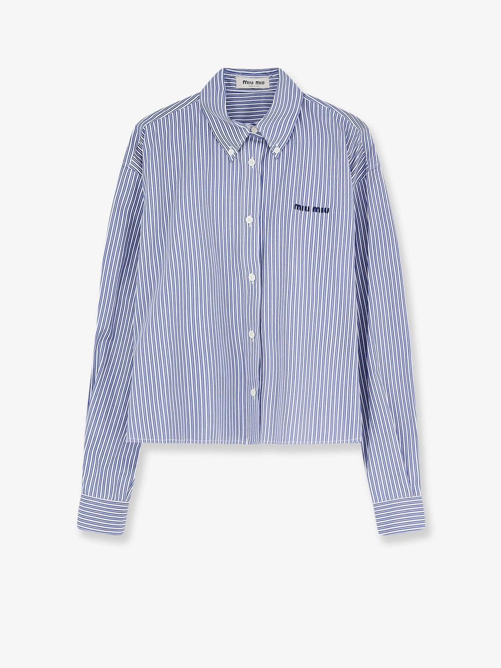 Miu Miu Women Striped Cotton Shirt