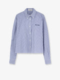 Miu Miu Women Striped Cotton Shirt