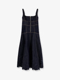 Self Portrait Women Denim Midi Dress