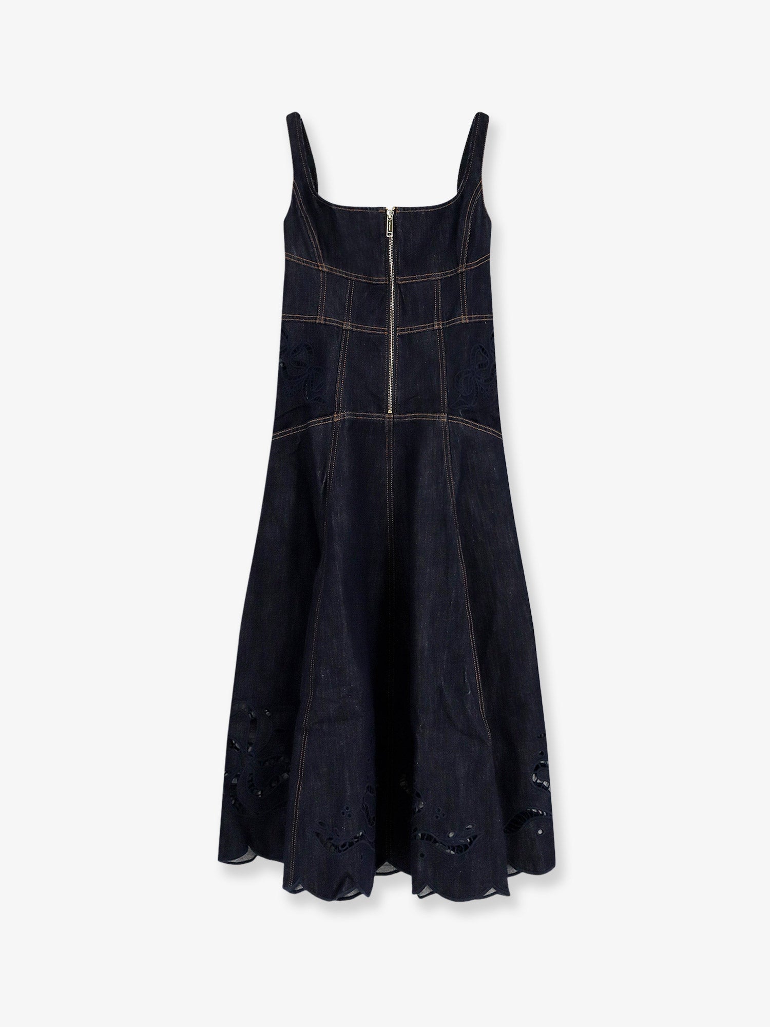 Self Portrait Women Denim Midi Dress