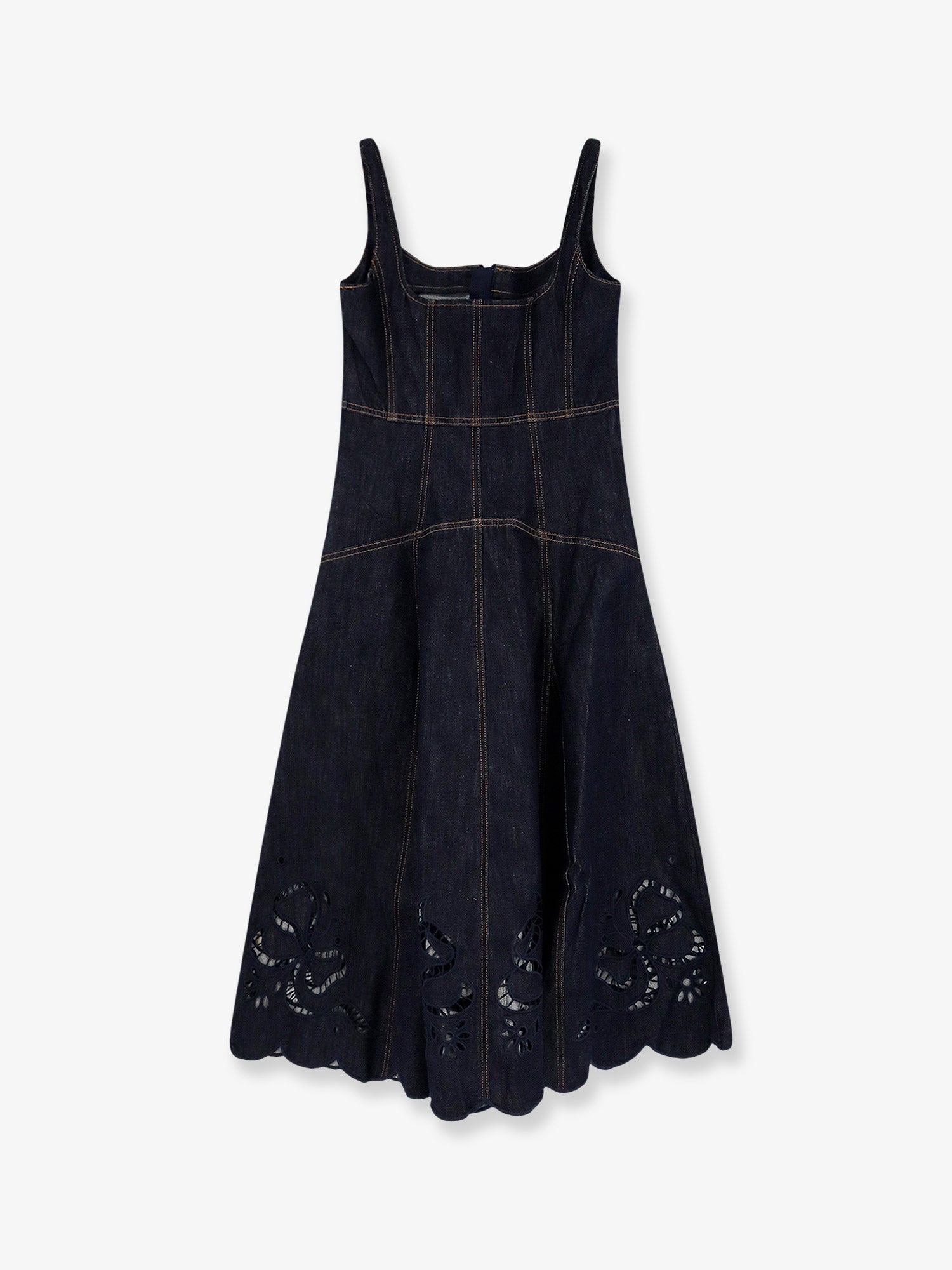Self Portrait Women Denim Midi Dress