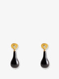 Toteme Women Onyx Drops Brass Earrings
