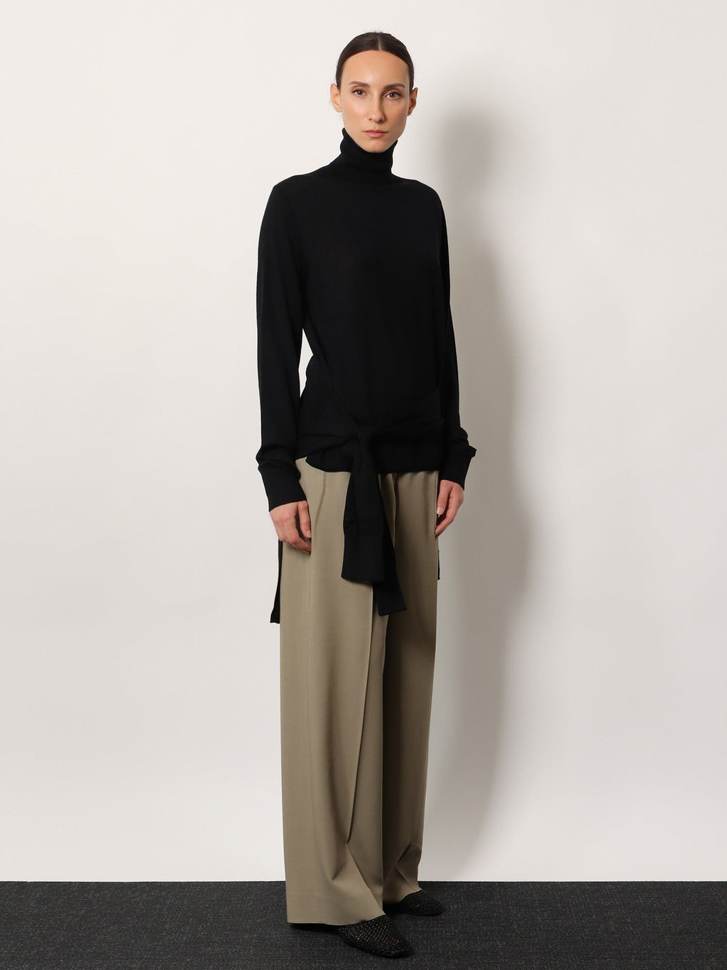 Toteme Women Wool And Silk Turtleneck