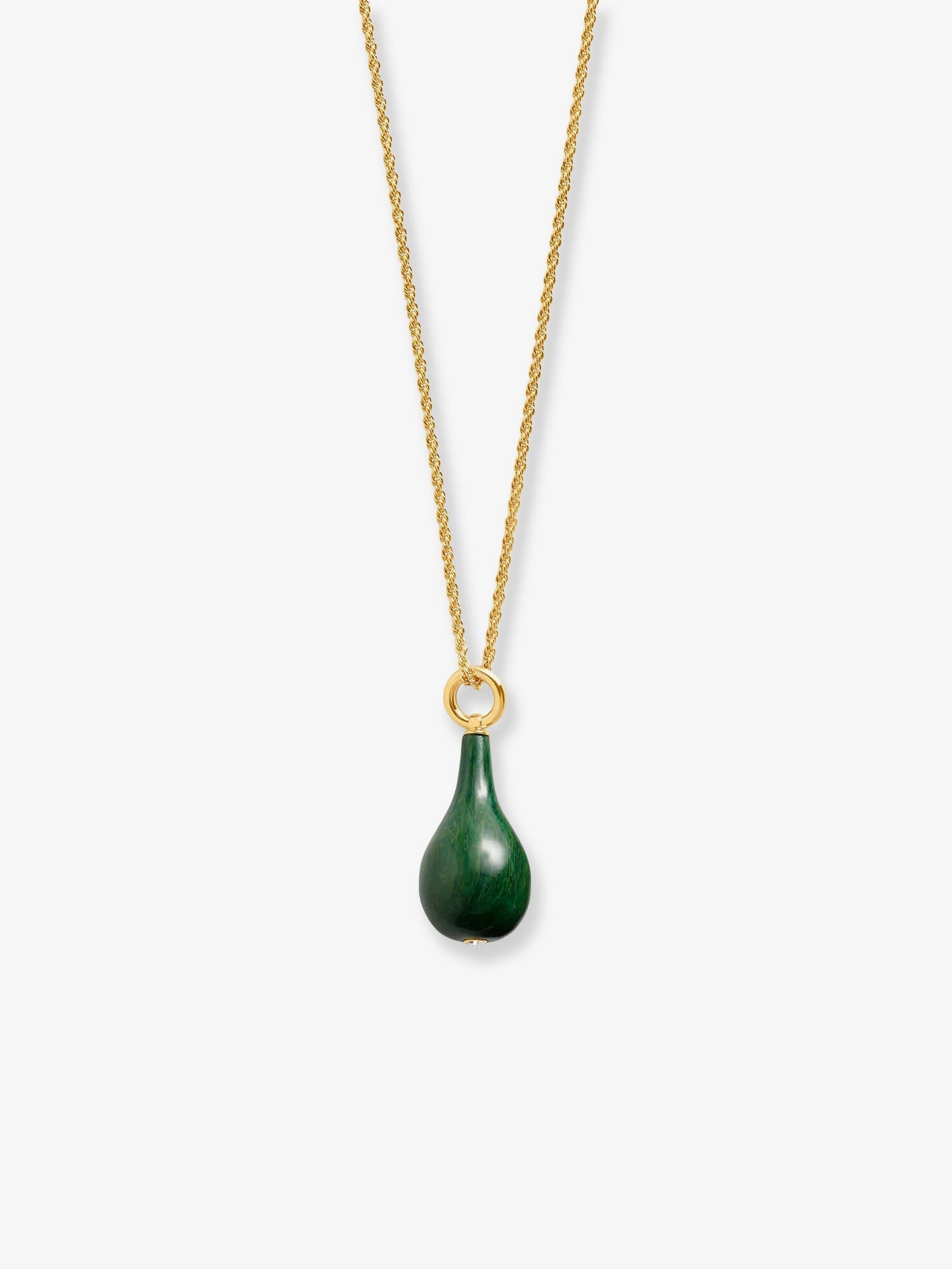 Toteme Women Medium Jade Drop Necklace