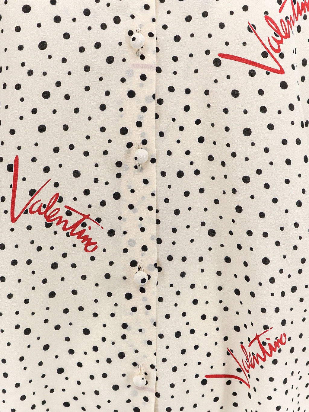 Valentino Women Bollicine Plusdepois Crepe De Chine Shirt
