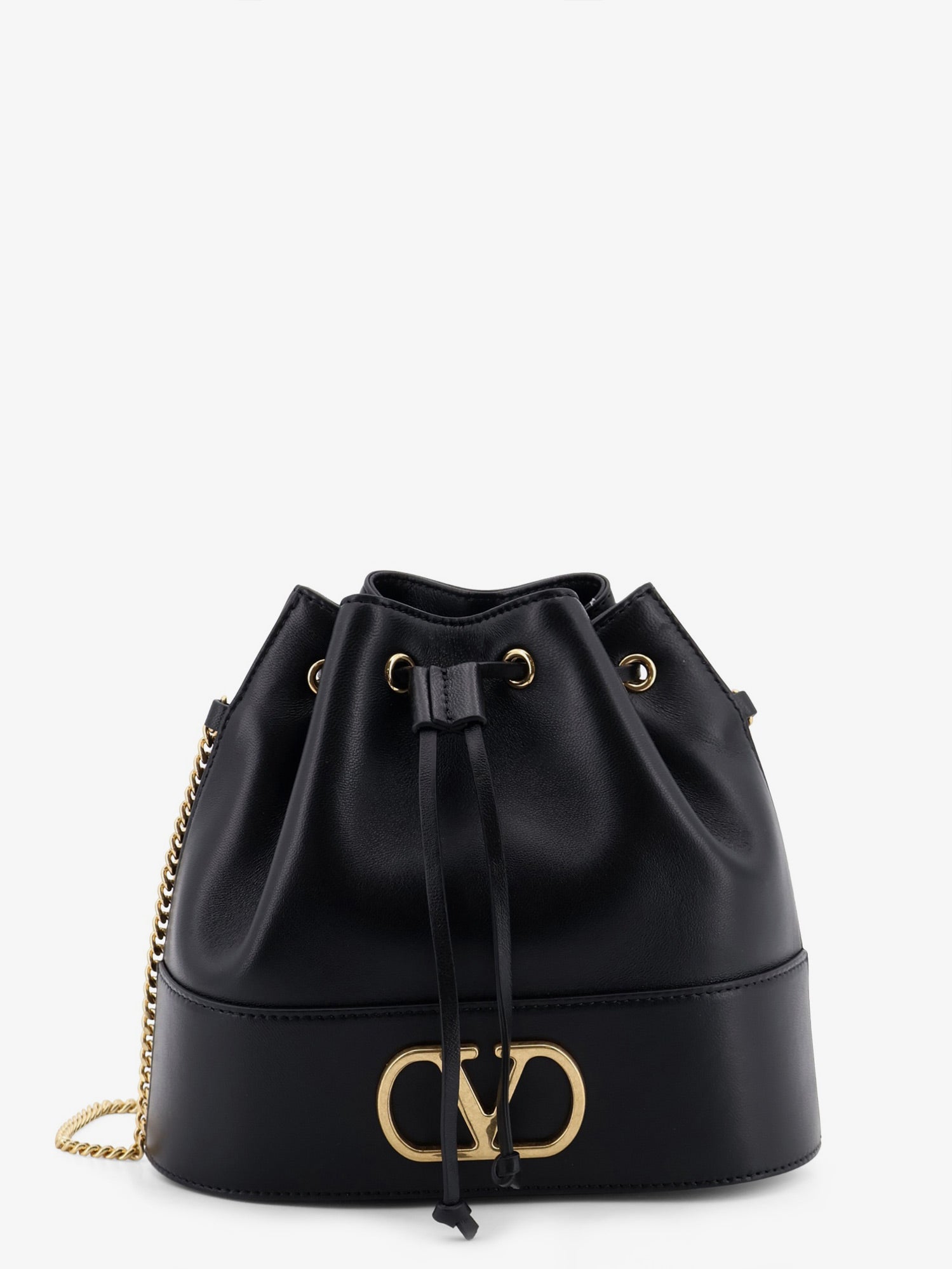 Valentino Garavani Women Vlogo Signature Leather Bucket Bag
