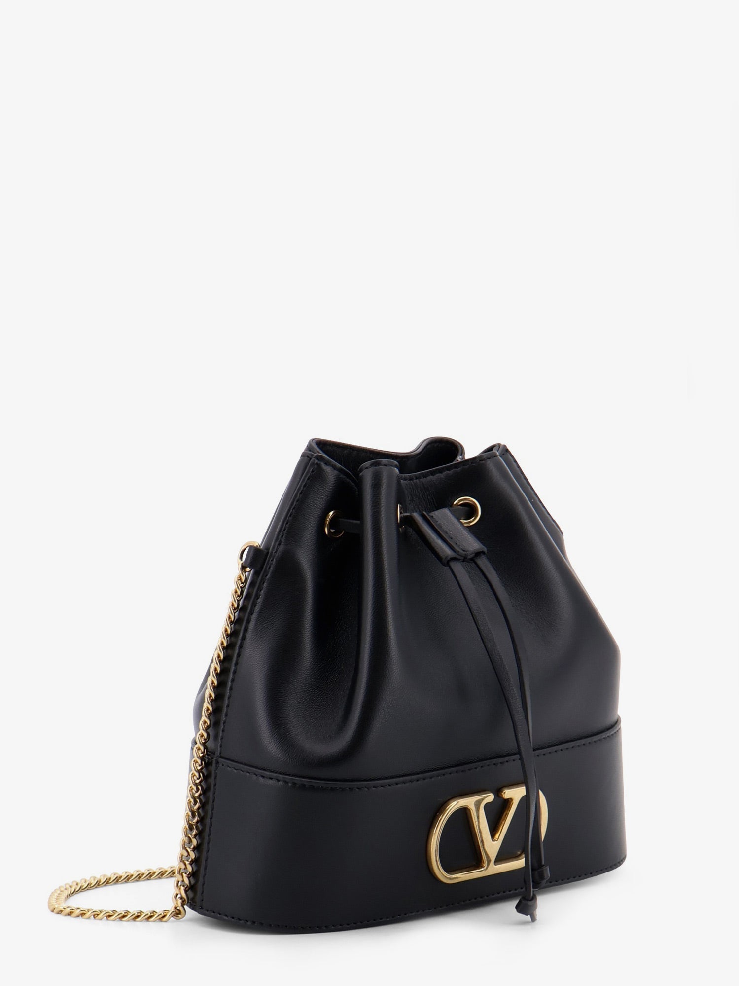 Valentino Garavani Women Vlogo Signature Leather Bucket Bag