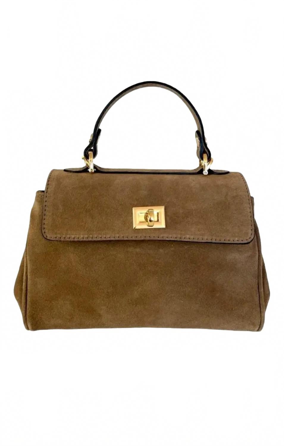 Women's Moody Small Suede Bag In Taupe