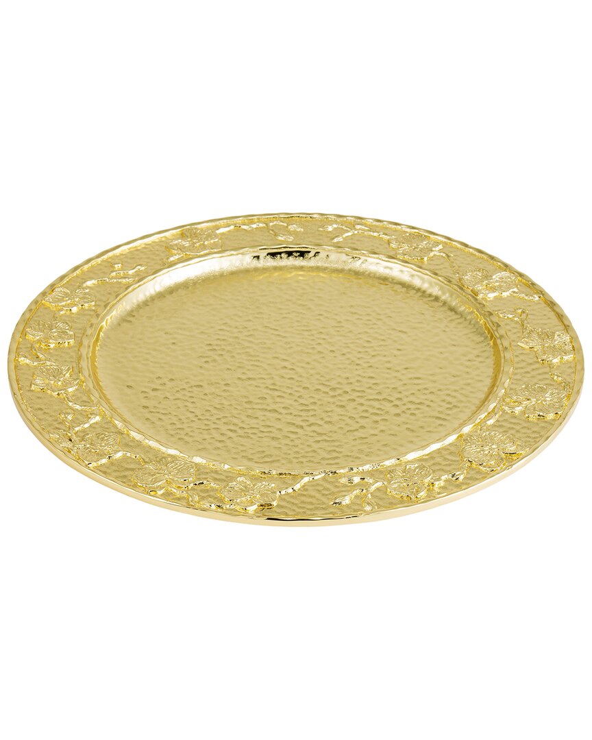 Michael Aram Gold Orchid Plate