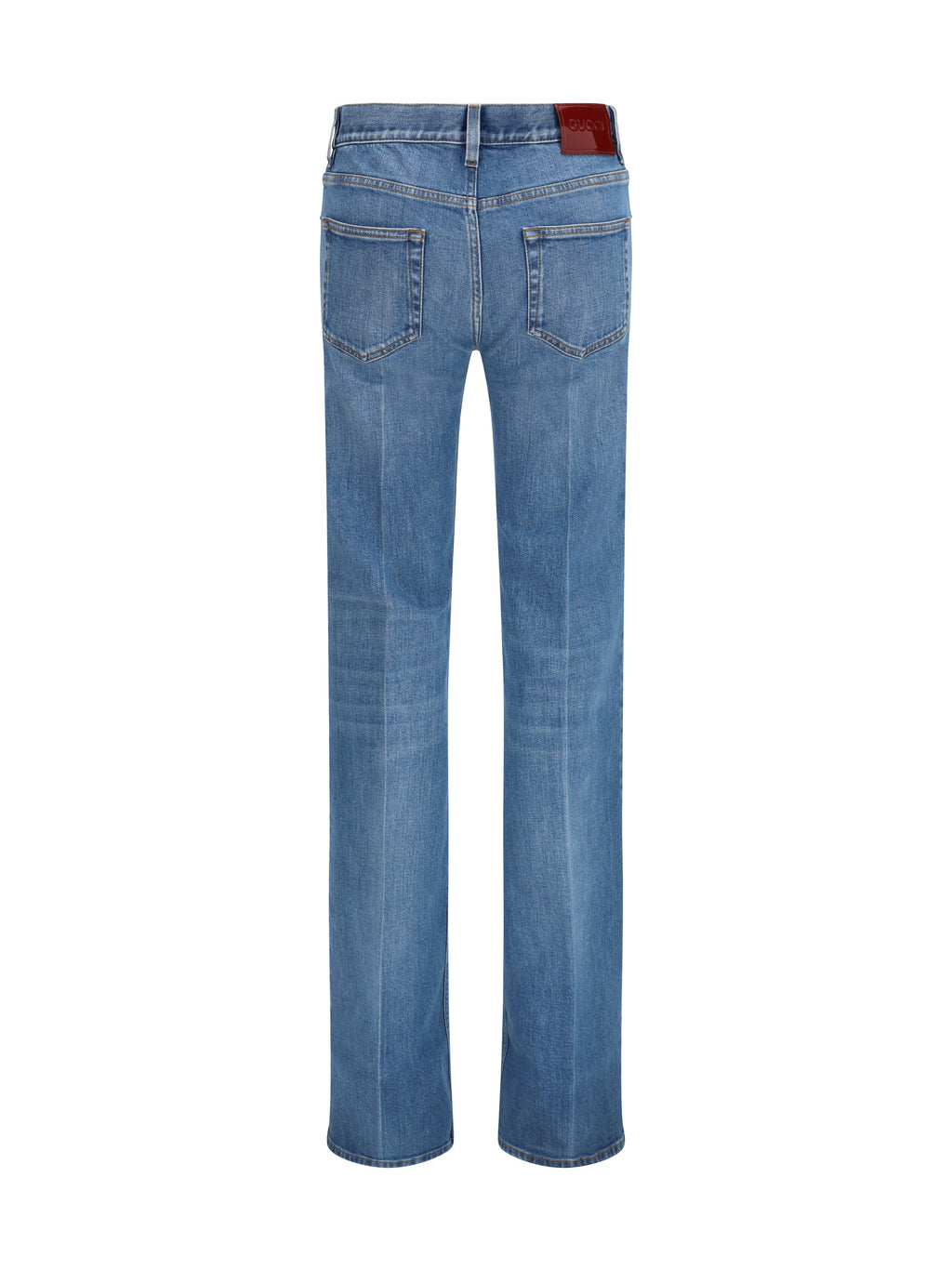 Gucci Women Flare Stretch Cotton Jeans