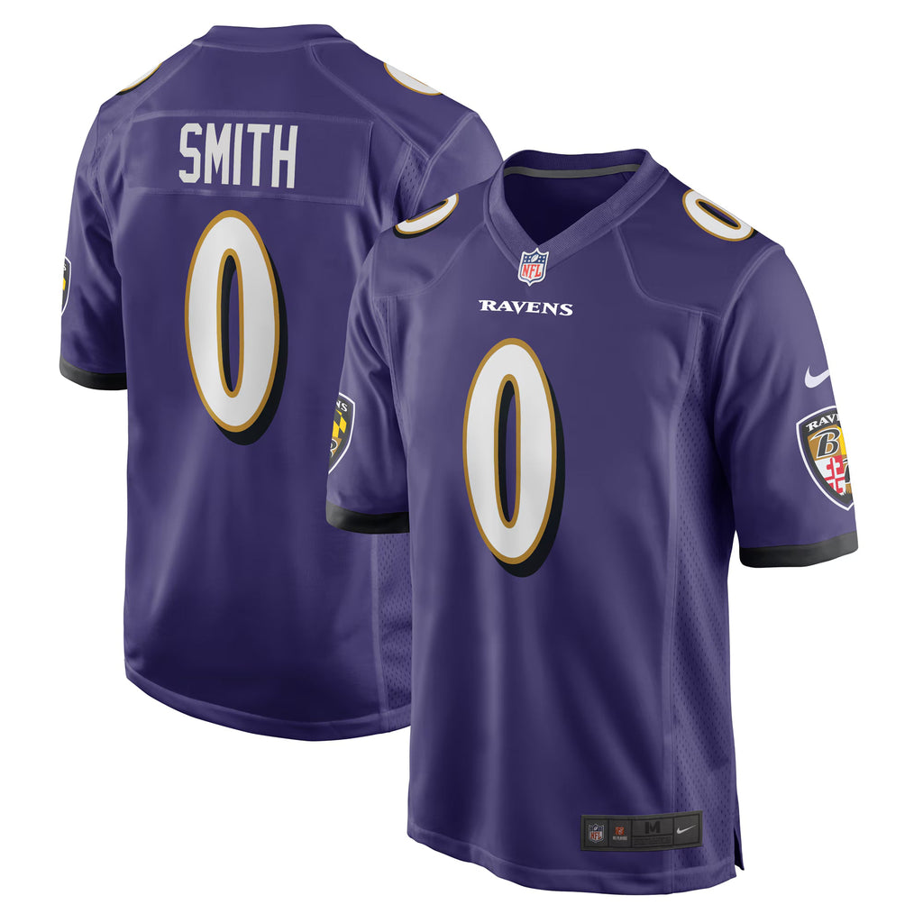 Baltimore Ravens Roquan Smith Purple Team Game Jersey