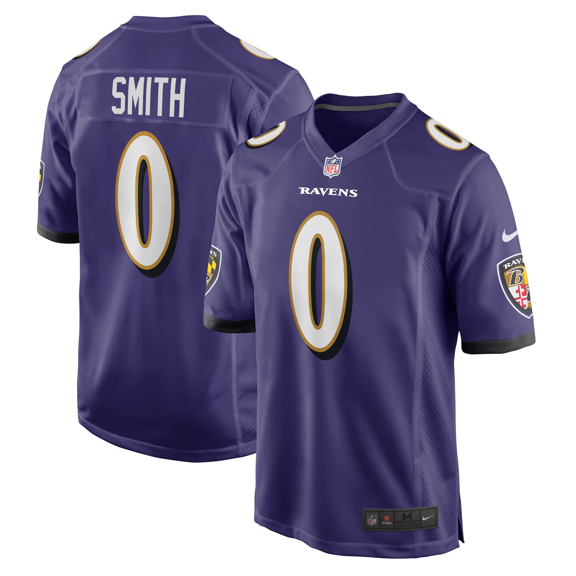 Baltimore Ravens Roquan Smith Purple Team Game Jersey