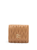 Miu Miu Women Small Matelassé Nappa Leather Wallet