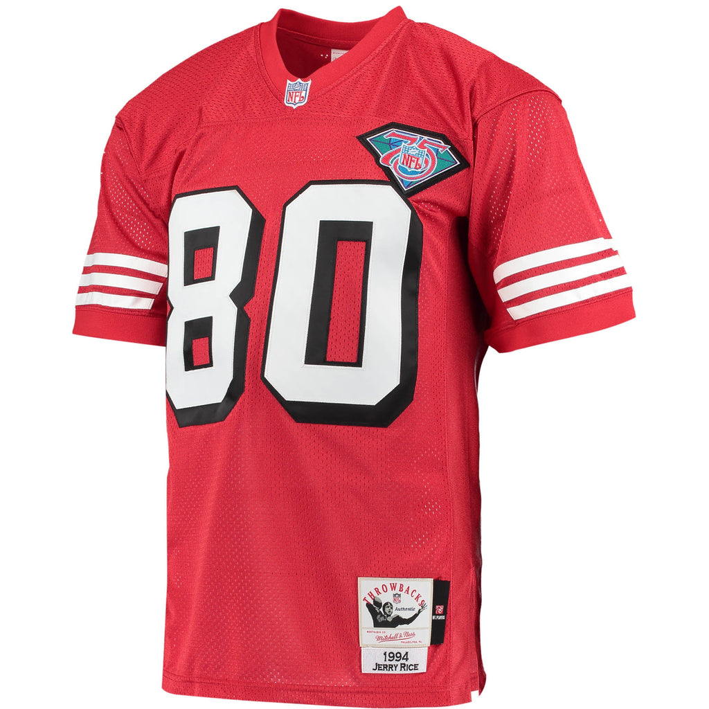 San Francisco 49ers 1994 Jerry Rice Mitchell & Ness Scarlet Authentic Throwback Retired Player Jersey