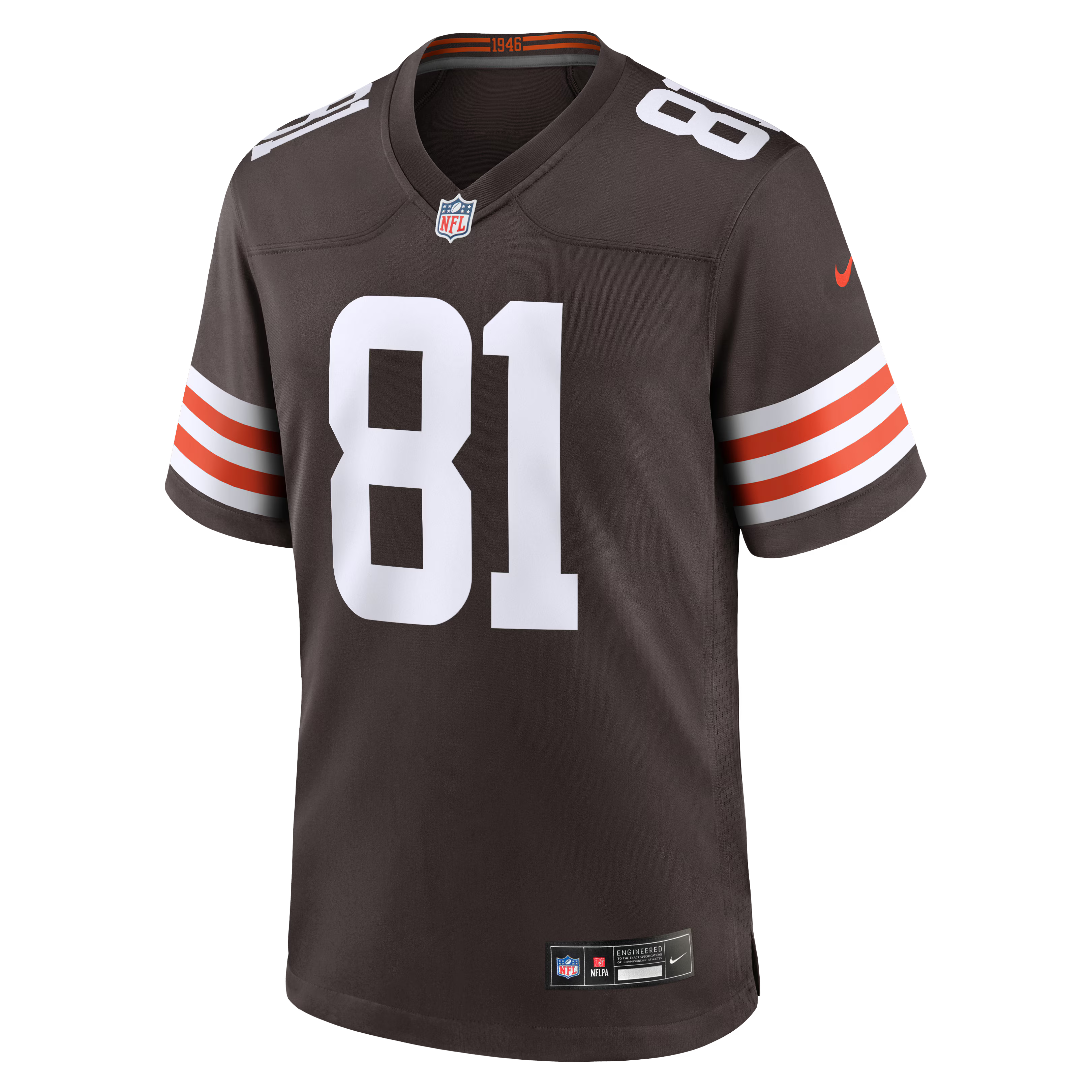 Cleveland Browns Luke Floriea Brown Team Game Jersey
