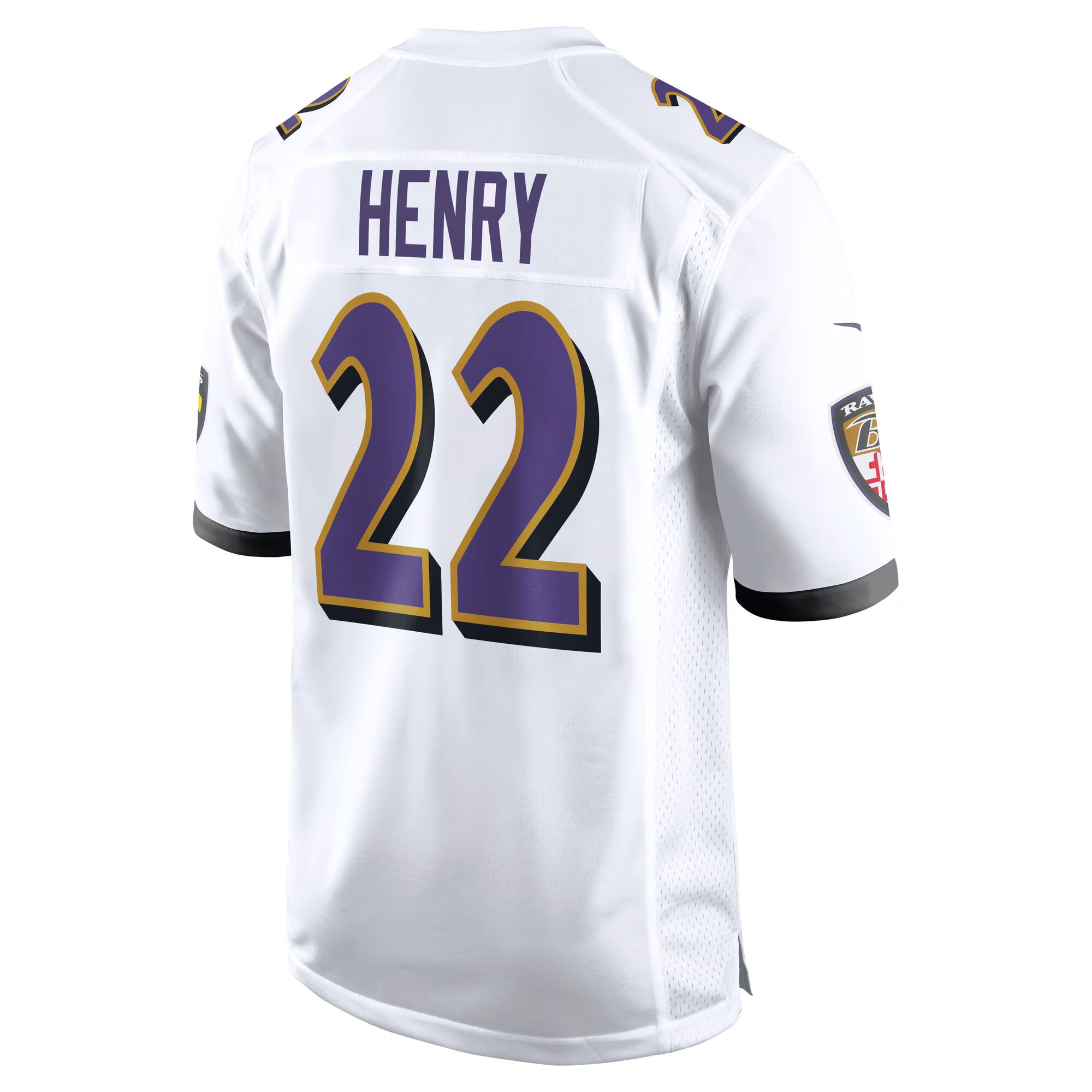 Baltimore Ravens Derrick Henry White White Game Jersey