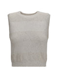 Brunello Cucinelli Women Knit And Sequin Vest