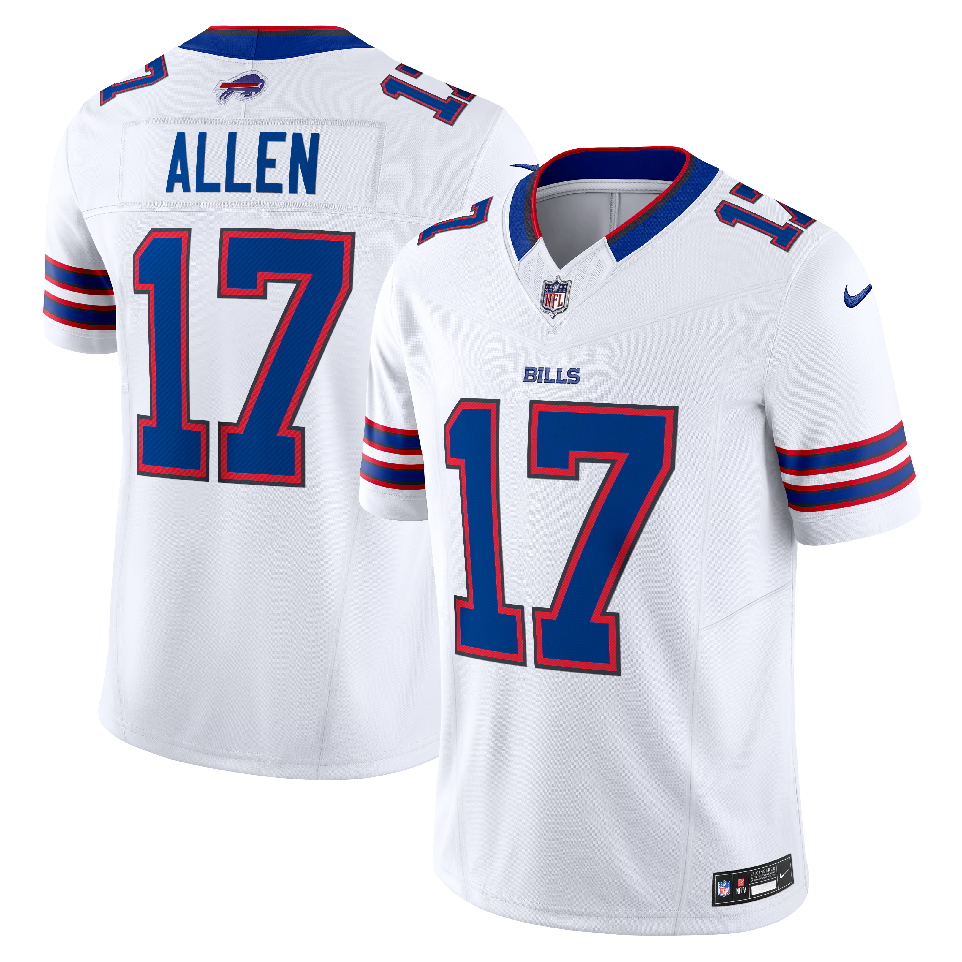 Buffalo Bills Josh Allen White Vapor F.U.S.E. Limited Jersey