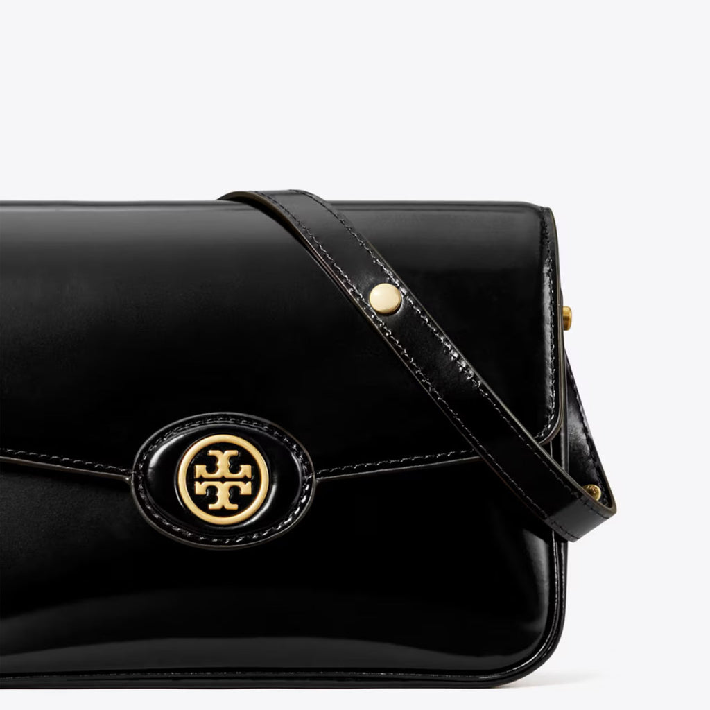 NWT Tory Burch Robinson Spazzolato Convertible Leather Medium Shoulder Bag With Dust Bag