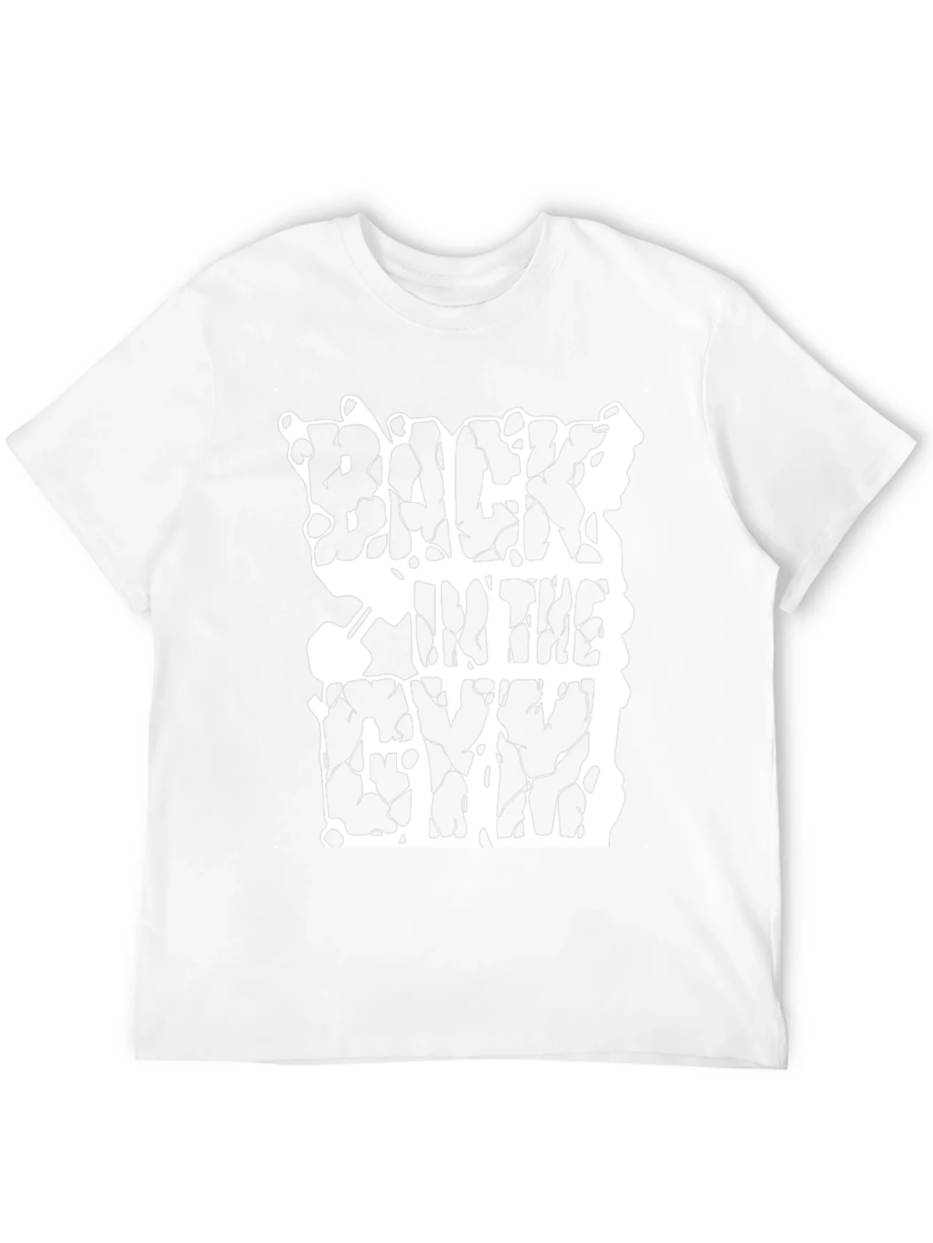 Back In The Gym Black T-Shirt Workout Graphic