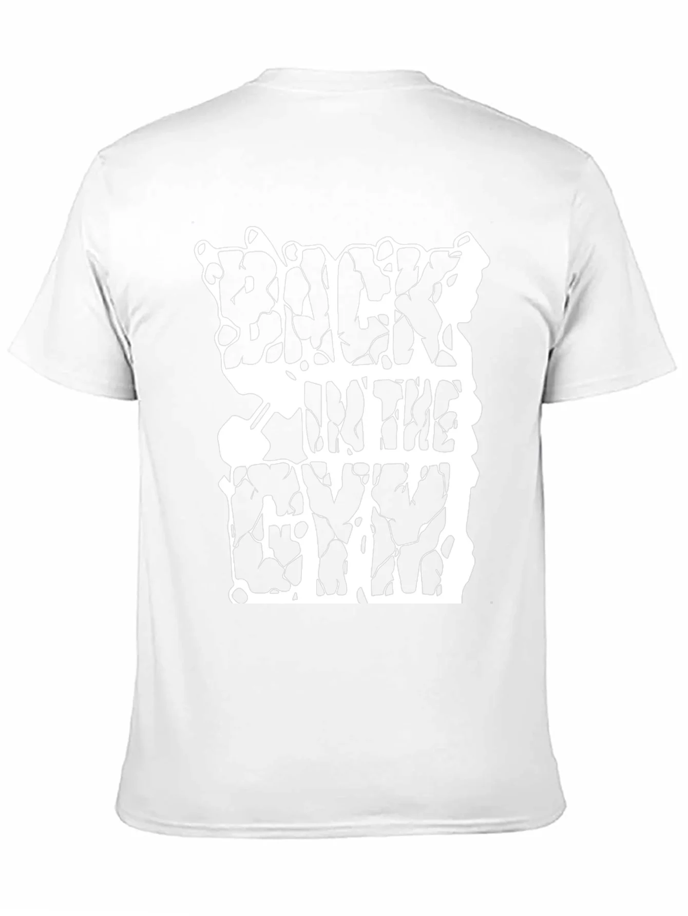Back In The Gym Black T-Shirt Workout Graphic