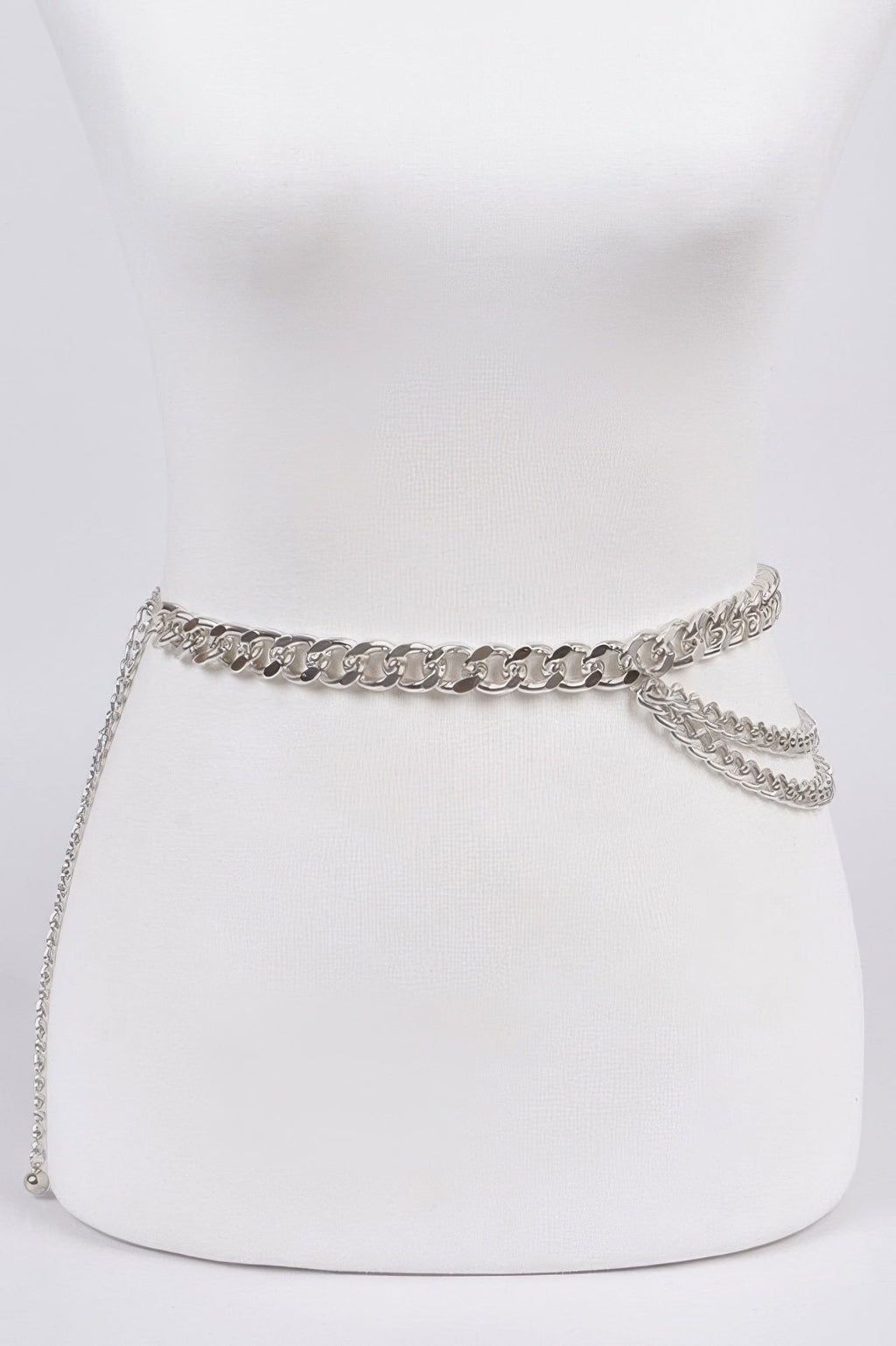 Stylish Layered Metal Chain Waist Belt