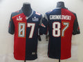 Men's Tampa Bay Buccaneers Rob Gronkowski #87 Red/Blue Game Jersey1