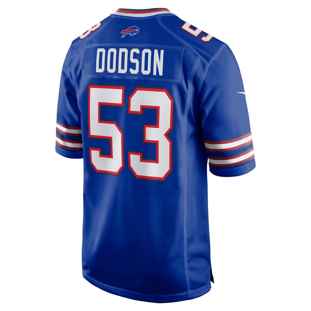 Buffalo Bills Tyrel Dodson Royal Game Player Jersey