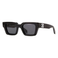 Off-White Sunglasses Square Full Rim, Black Frame And Dark Grey Lens Oeri126Virgil1007