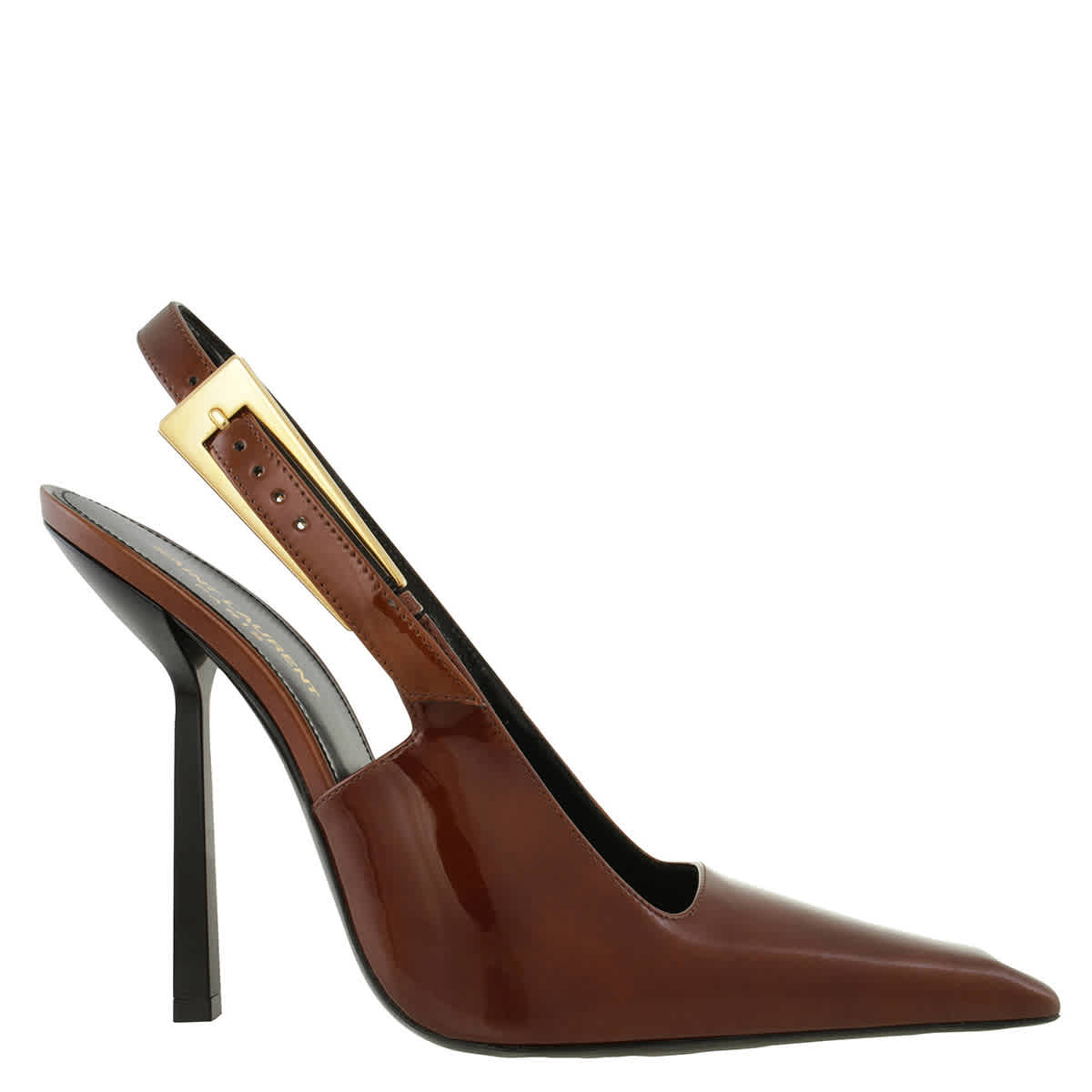 Saint Laurent Patent Leather Lee Slingback Pumps