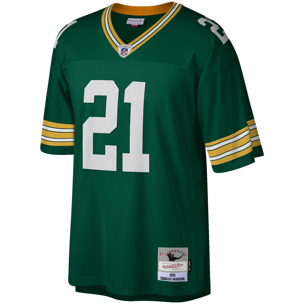 Green Bay Packers Charles Woodson Mitchell & Ness Green Legacy Replica Jersey