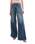 Kasey Mid Rise Wide-Leg Jean In Bandit