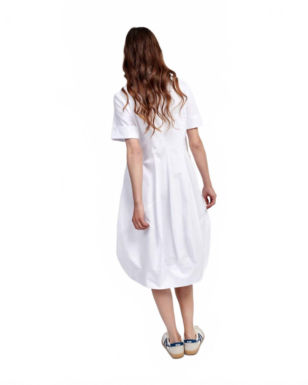 Barb Cotton Shirtdress In White