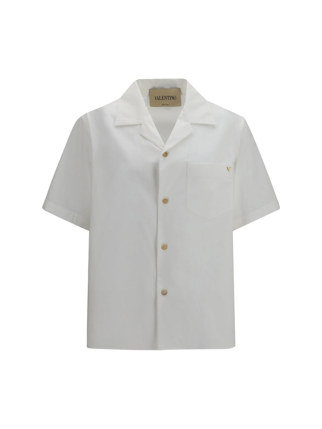Valentino Men Short-Sleeve Shirt With Vlogo