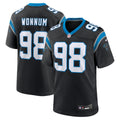 Carolina Panthers D.J. Wonnum Black Game Jersey