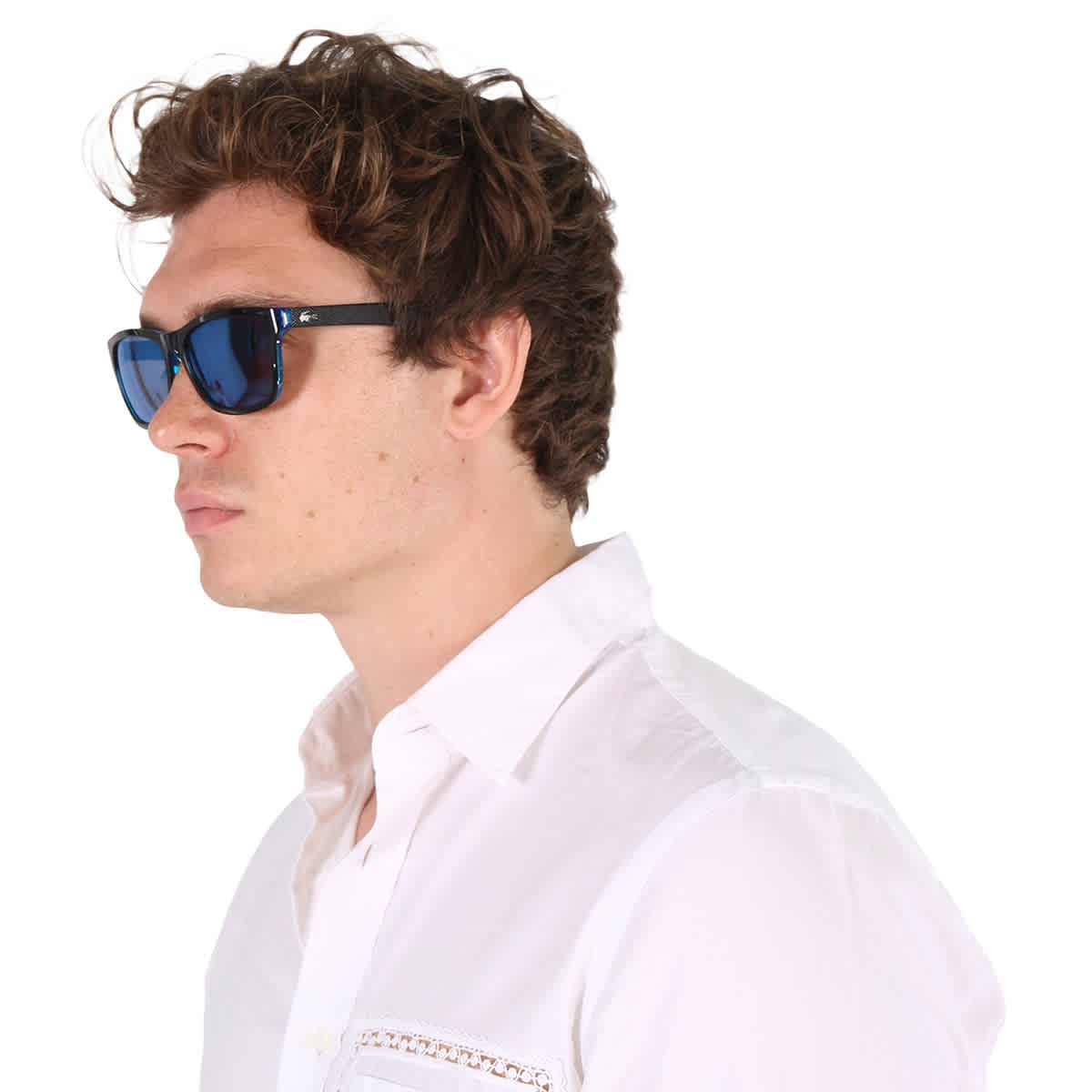 Lacoste Blue Square Unisex Sunglasses L683S 002 55