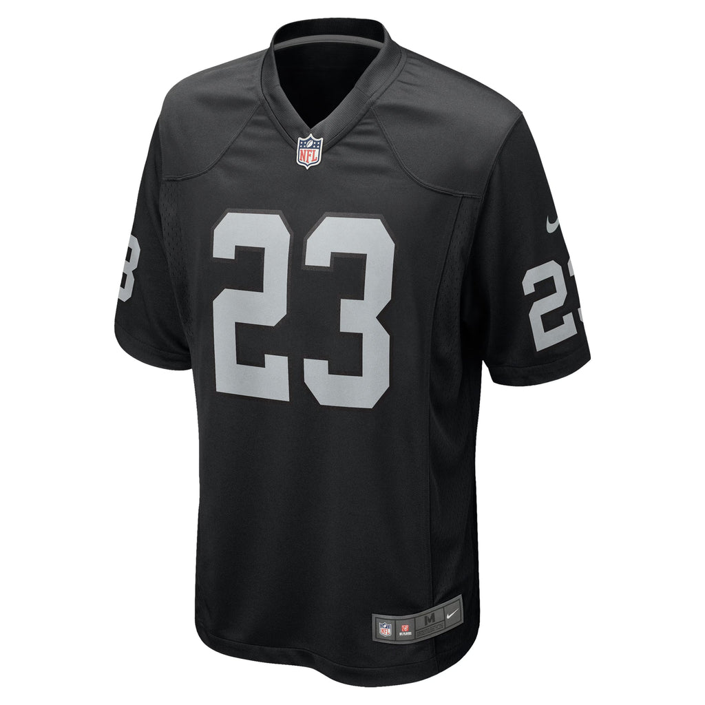 Las Vegas Raiders Dylan Laube Black Team Game Jersey