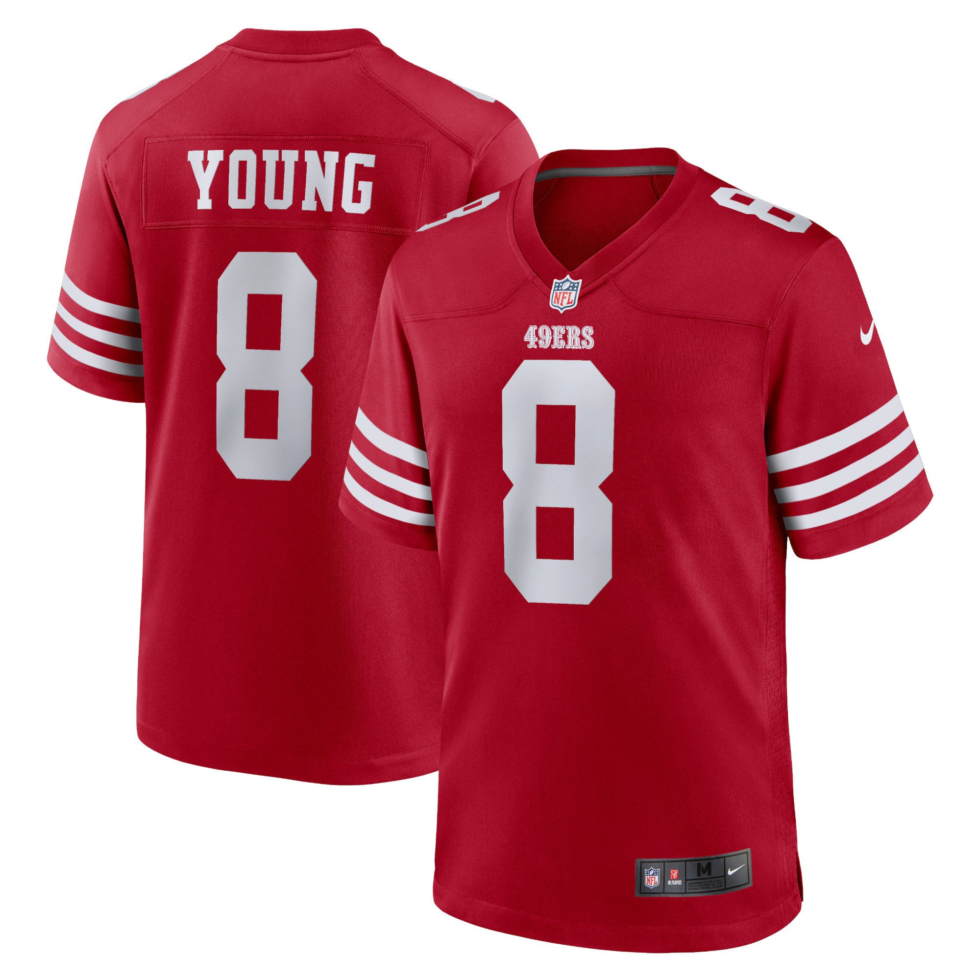 San Francisco 49ers Steve Young Scarlet Retired Player Game Jersey
