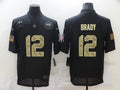 Men's Tampa Bay Buccaneers #12 Tom Brady Black Player Game Jersey1