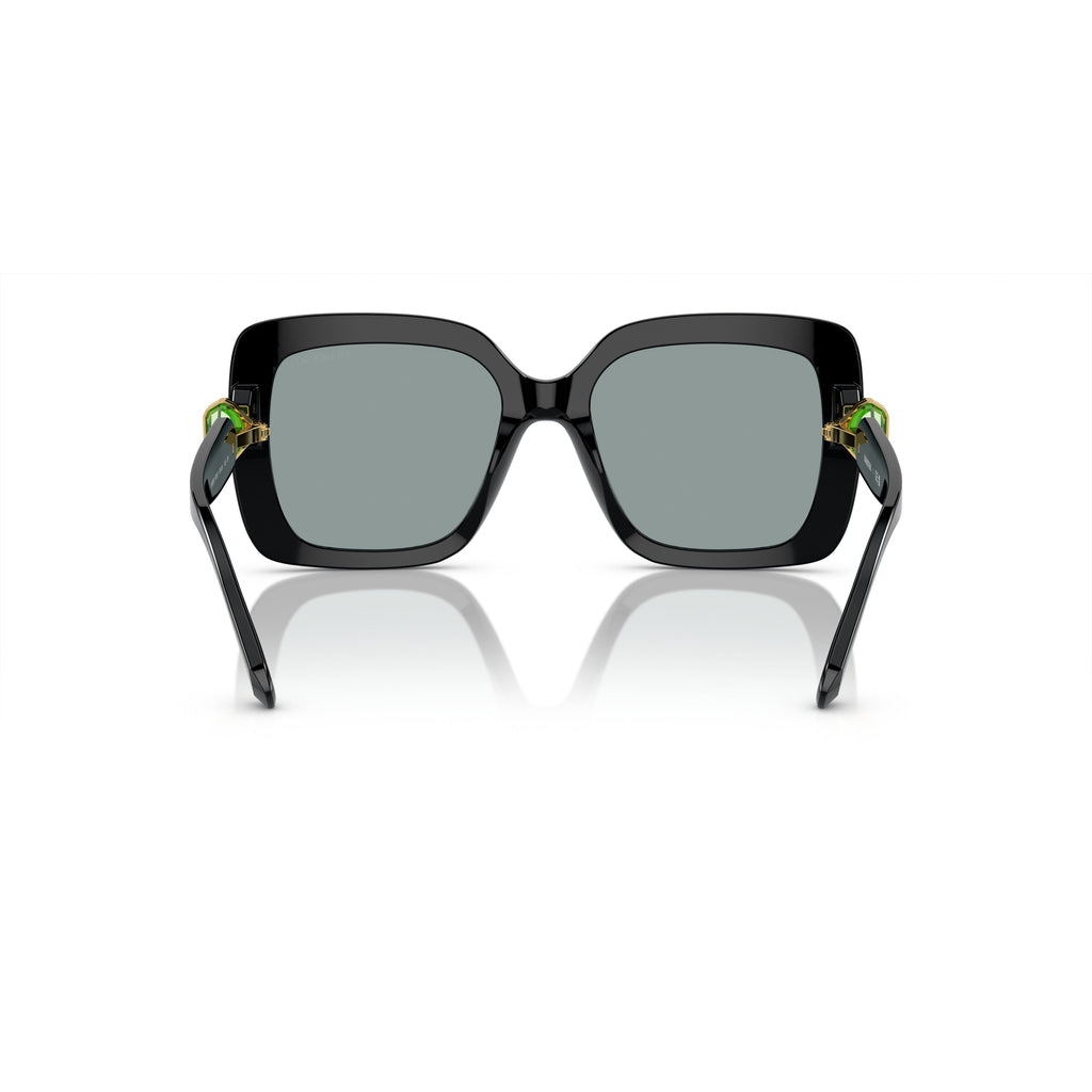 0Sk6001 Oversized Square Sunglasses with Crystal-Embellished Temples
