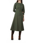 Gianna Dress In Oliver Green